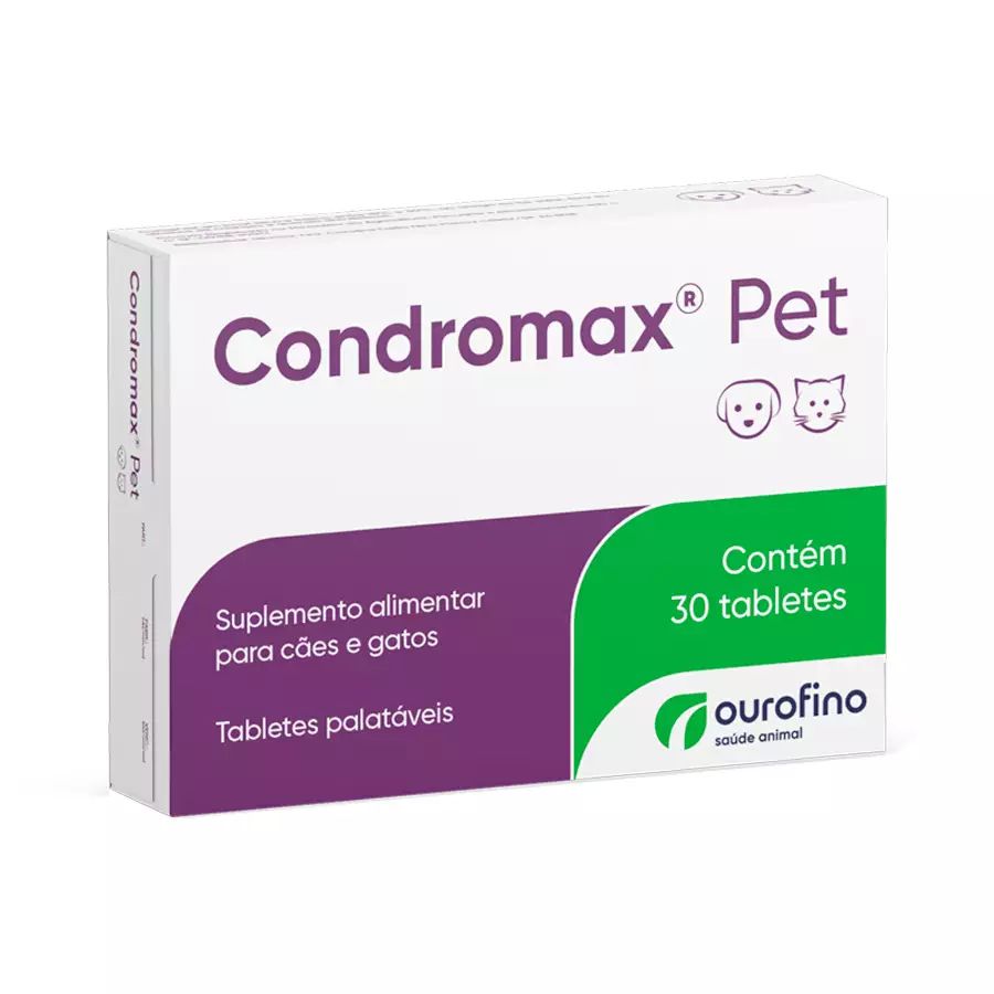 Suplemento Condromax Pet Ourofino Cães E Gatos 30 Tabletes