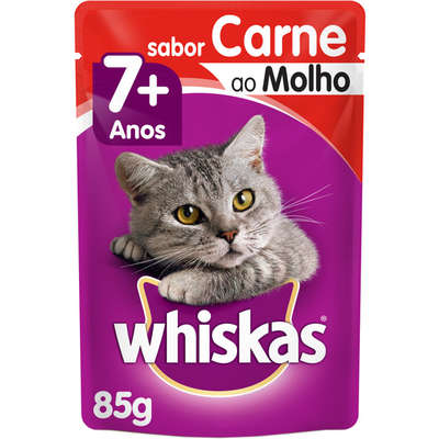 Whiskas Sachê Carne Sênior 7+ 85 g