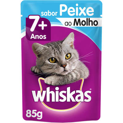 Whiskas Sachê Peixe Sênior 7+ 85 g