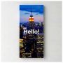 Quadro Decorativo Canvas - Hello New York (Estados Unidos) (25x55cm)