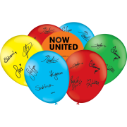 25 Unid - Balão Bexiga Festa Now United Tamanho 9 Pol