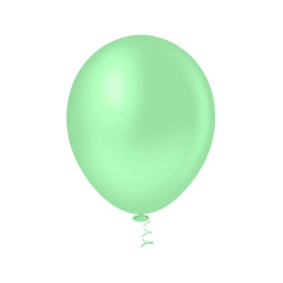 50 Unid - Balão Bexiga Candy Verde Baby 9 Polegadas