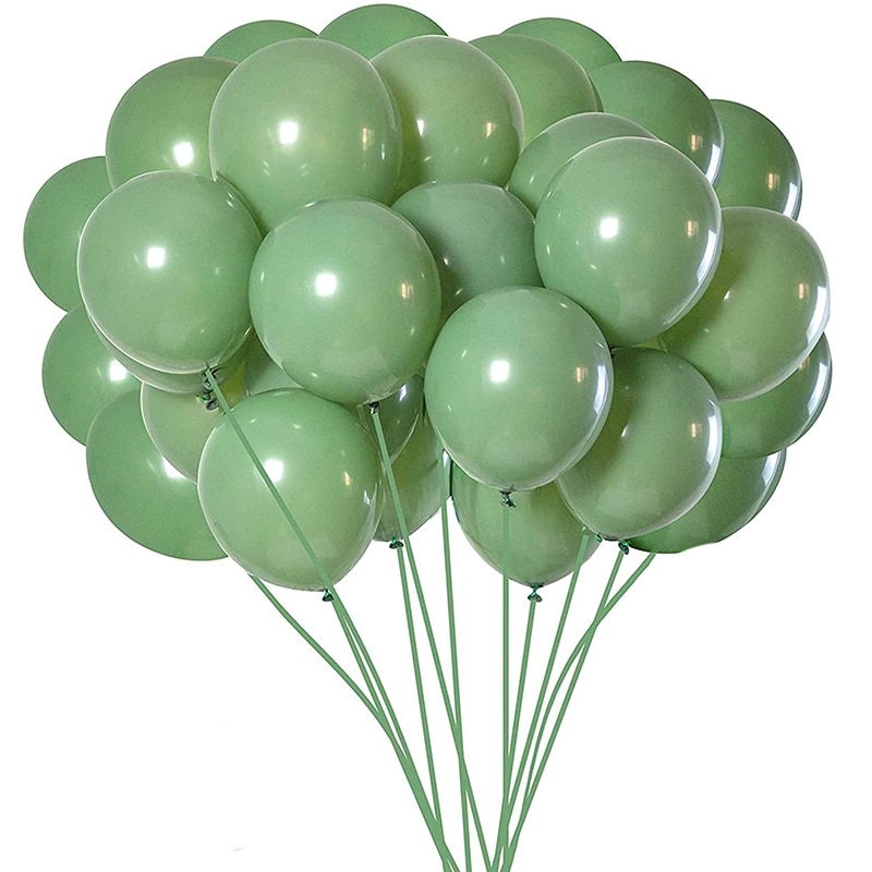 50 Unid - Balão Bexiga Verde Militar 8 Pol Oferta