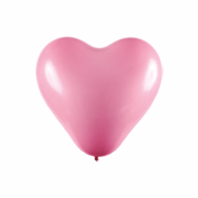 Balão Bexiga Coração Rosa 6 Polegadas Decoração Festa