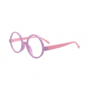 Armação para Óculos de Grau Infantil em Nylon Flexível CT11021A-C2 Lilás e Rosa - Foto 0