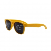 Óculos Solar para Brinde Unissex com Frase Personalizada 245 Amarelo - Foto 0