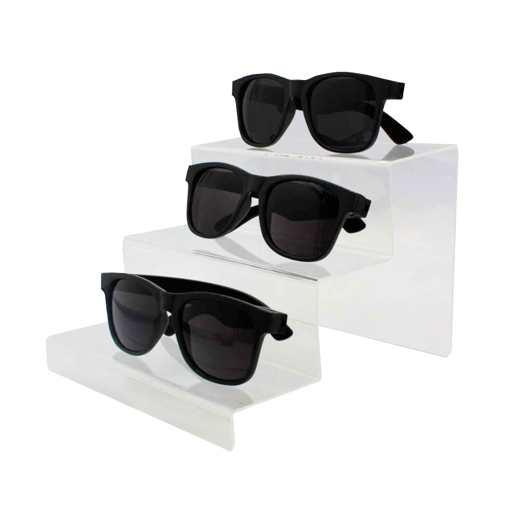Expositor para 3 Óculos em Acrílico SUPD003 Transparente - Foto 0
