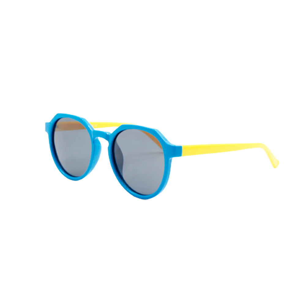 Óculos Solar Infantil Polarizado em Nylon Flexível CT11031-C9 Azul e Amarelo