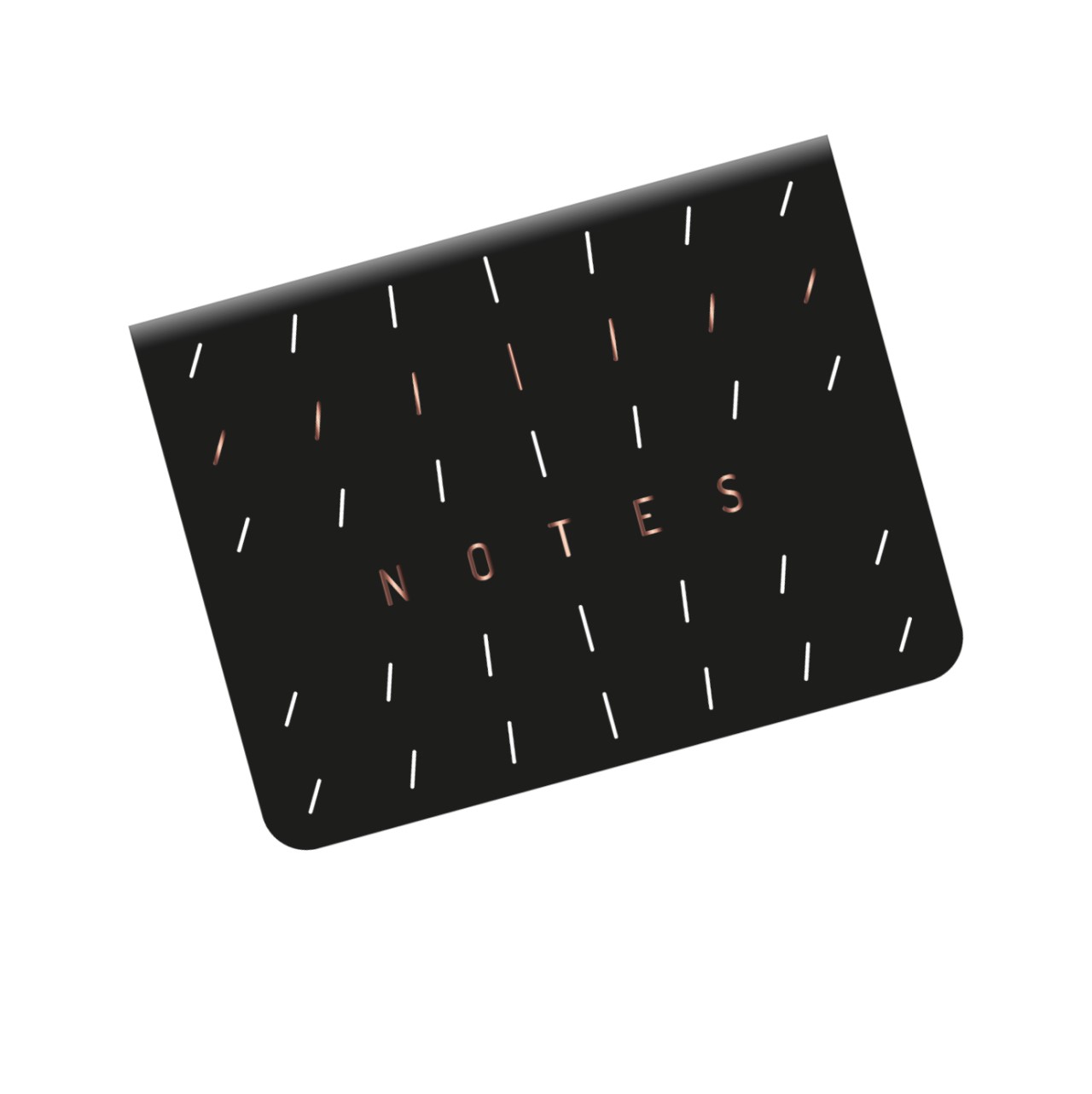 Conjunto 5 Sticky Notes Noir Traços
