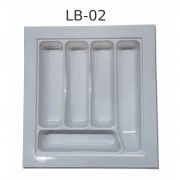 Organizador de talher LB-02  Ajustável (38,5x41,0 cm) Branco