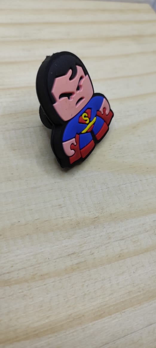 Puxador gaveta infantil emborrachado Super Homem dc cmomics