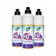 Kit Mais Cor - Shampoo + Condicionador + Creme de Pentear 300ml cada