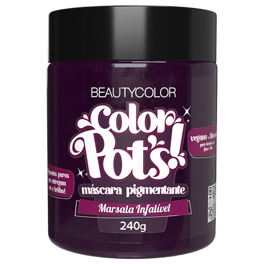 Color Pot's Máscara Pigmentante Marsala Infalível 240g - Beauty Color