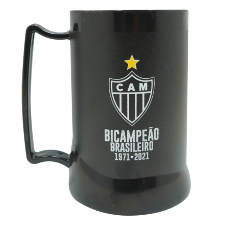 CANECA GEL PEÇA PRETA BICAMPEÃO BRASILEIRO - Atlético Mineiro