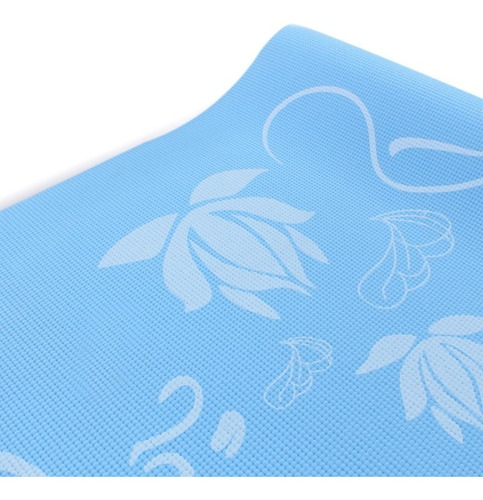 Tapete de Yoga Azul com alça 4mm
