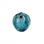 Peso de Papel de Murano JR Glass - Esfera Bola Azul Grande