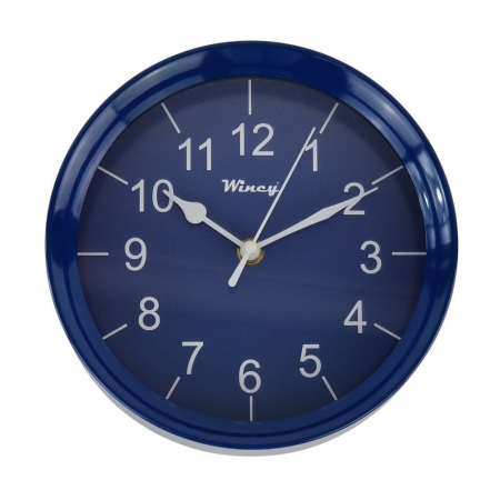 Relógio de Parede Azul Redondo 20cm - De Cozinha, Sala