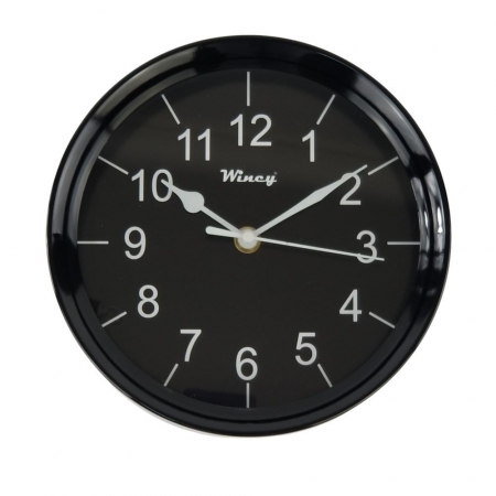 Relógio de Parede Preto Redondo 20cm - De Cozinha, Sala