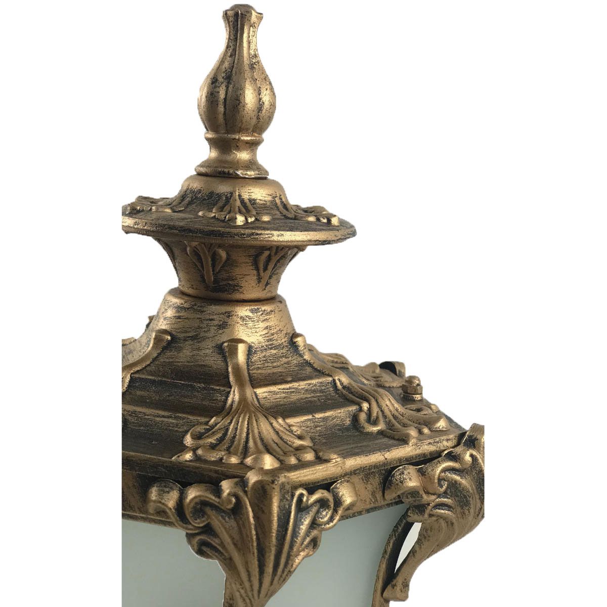 Arandela Colonial Ouro Velho Alumínio - Modelo Cannes