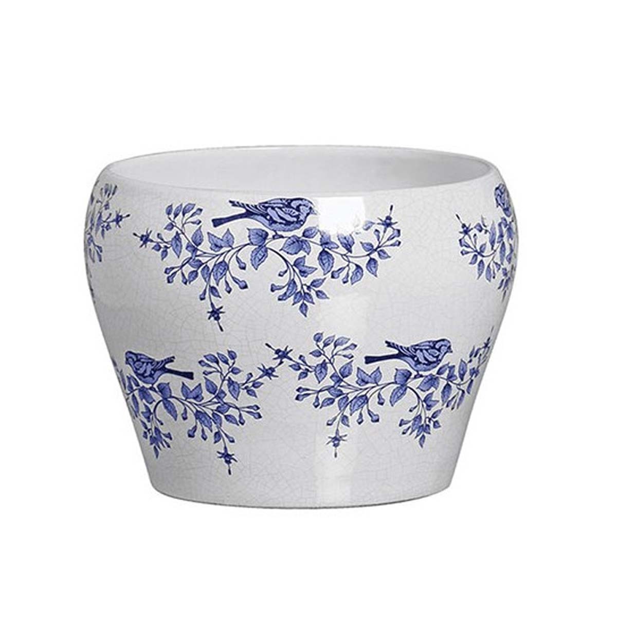 Cachepot de Cerâmica - Chinesa Victoria Branco 15cm