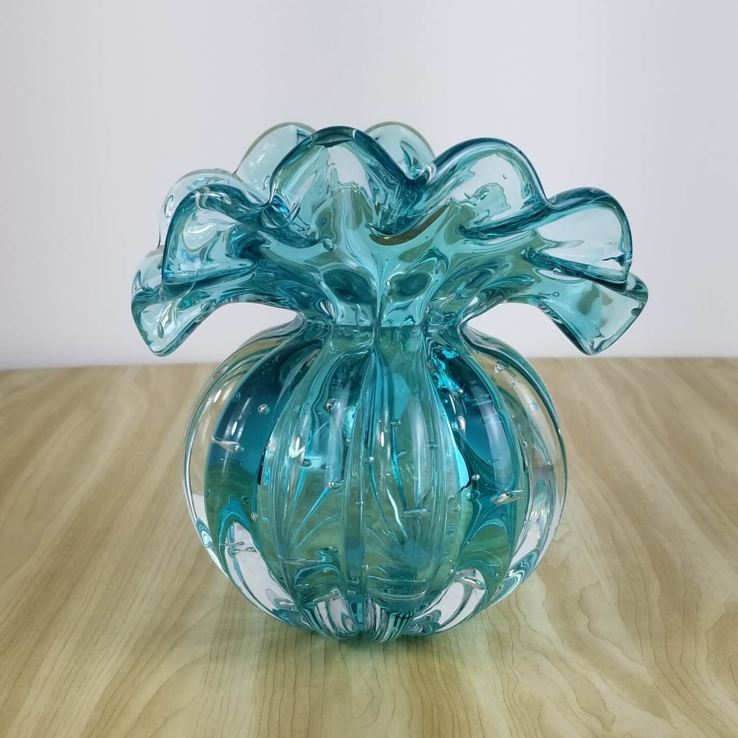 Trouxinha de Murano - Vaso Decorativo de Cristal Verde Esmeralda