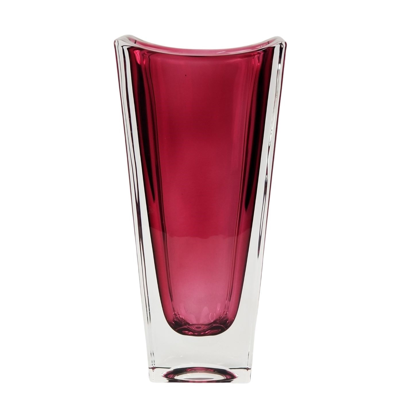 Vaso Decorativo Grande de Cristal Bohemia - Okinawa Rosa