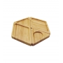 Petisqueira Hexagonal de Bambu - Desmontável - Oikos