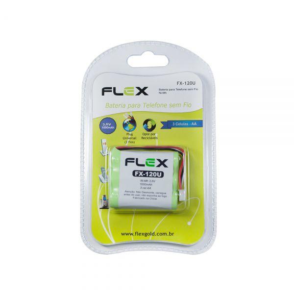 Bateria Para Telefone Sem Fio MOD.  FLEX  FX-120U