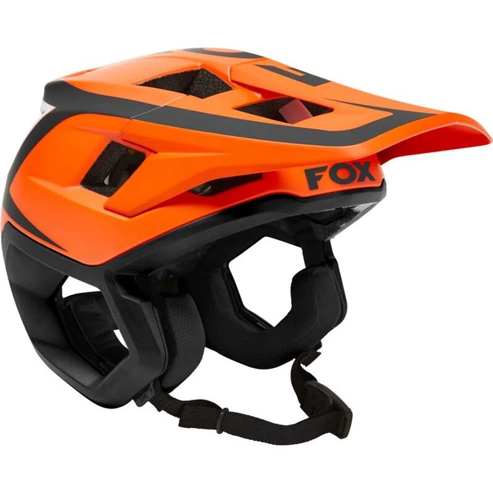 Capacete Dropframe Pro Dvide Laranja Fluor - Fox Bike