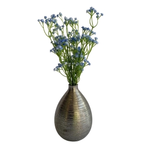 Flor Artificial Buquê De Mosquitinho Ou Gipsófila Artificial Realista 60 Cm Para Decoração Azul