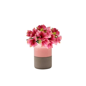 Flor Artificial Galho de Astromélia Rosa 50 cm Para Decoração de Arranjos e Artesanato