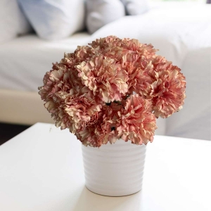 Flor Artificial Haste de Cravo ou Craveiro 54cm Para Decoração e Enfeite Rosa