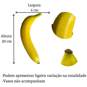Fruta Artificial Banana Realista Para Decoração De Fruteira Enfeite Para Cozinha