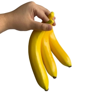 Fruta Artificial Banana Realista Para Decoração De Fruteira Enfeite Para Cozinha
