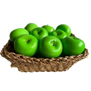 Fruta Artificial Maçã Verde Idêntica A Verdadeira Produto Artificial Decorativa