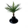 Mini Árvore Artificial com Vaso Palmeira Areca em Silicone Premium 55cm Para Sala