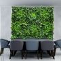 Placa Artificial Premium Painel de 100 cm x 50 cm Luxo Com Folhagens Verdes