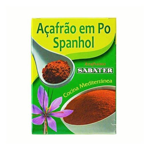 AÇAFRÃO EM PÓ SABATER - 750 mg  - Empório Pata Negra
