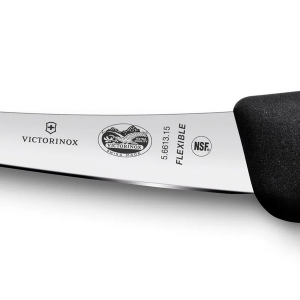 Faca profissional Victorinox 28cm desossar lâmina curva 15cm 5.6613.15