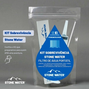 Kit Sobrevivência Filtro de Água Portátil Stone Water