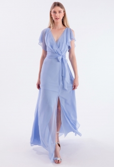 Vestido de festa madrinha azul serenity Ref. 2728