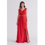Vestido de festa longo vermelho deusa grega - Ref. 2314