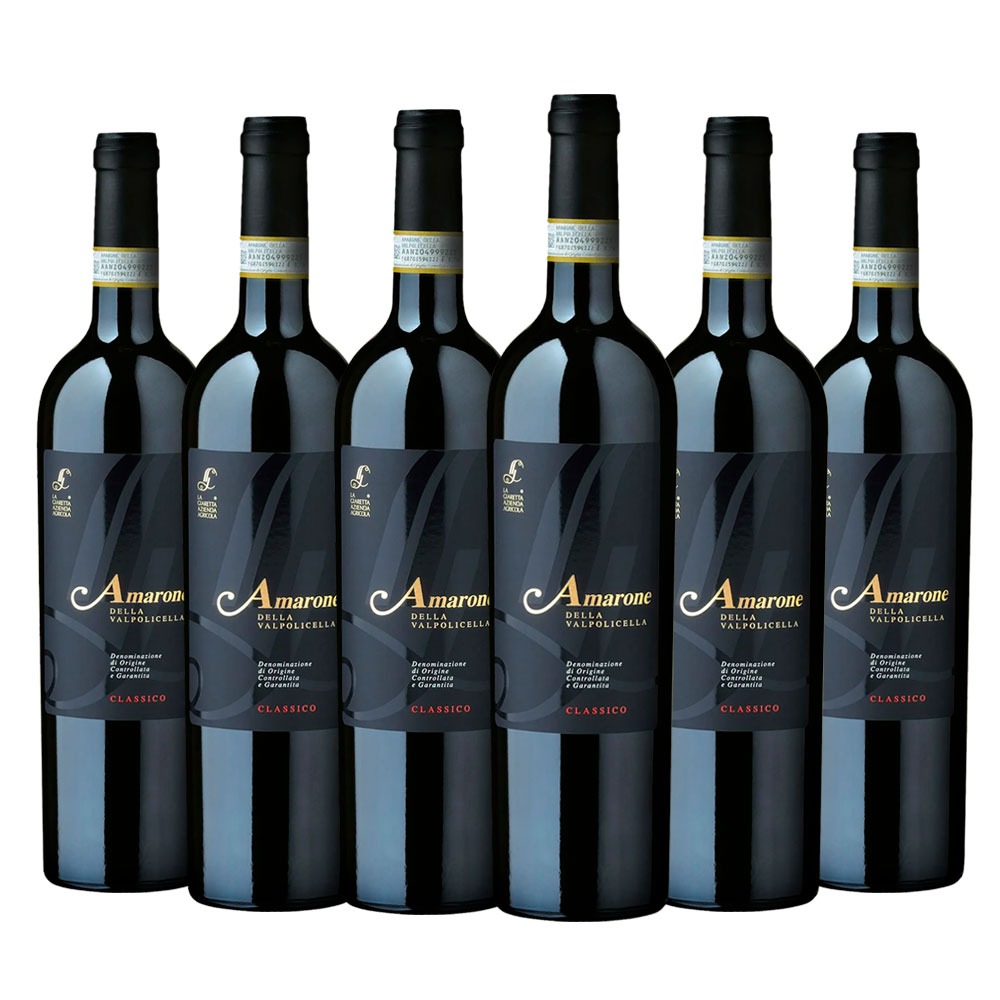 Caixa com 6 garrafas - Vinho Amarone Della Valpolicella