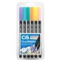Caneta Brush Pen Cis Dual Brush 6 Cores Pastel