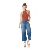 Calça Jeans Feminina Flare Cropped Fa20534-1