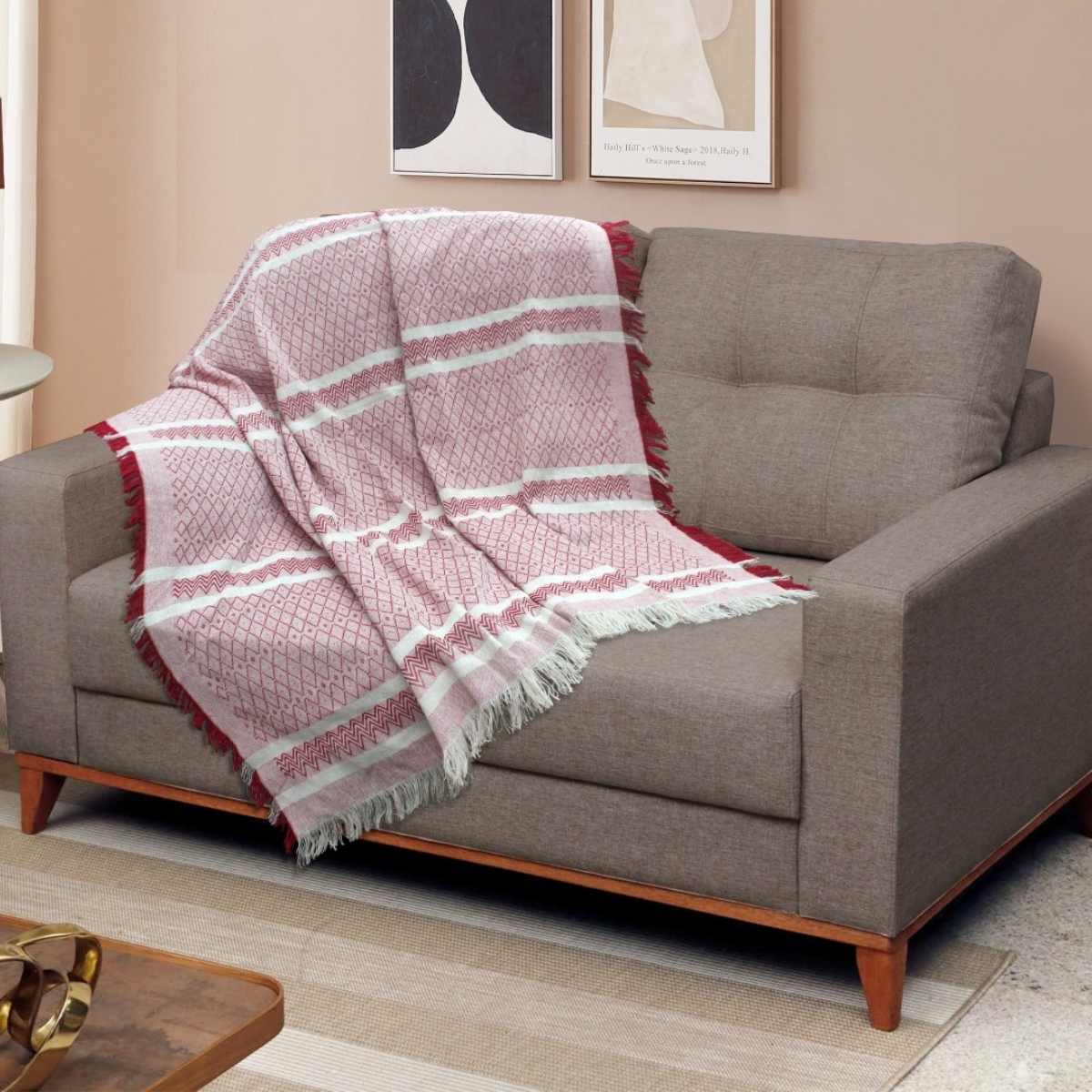 Manta sofa soft 140x170 Vinho