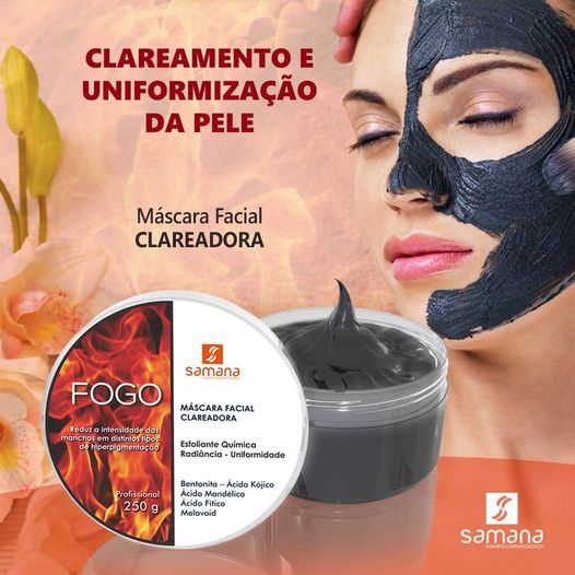 Máscara Clareadora FOGO 200grs SAMANA