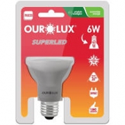 Lampada Ourolux Super Led GU10 6W Bivolt Luz Amarela 3000K