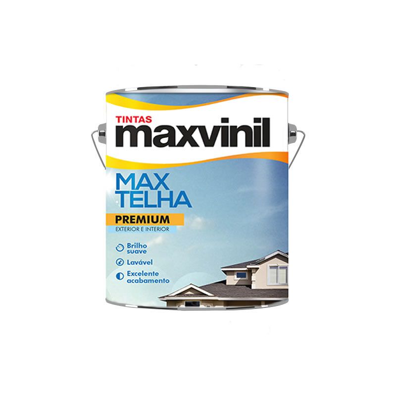 Resina Maxvinil Max Telha Base Água Branco 3,6 Litros