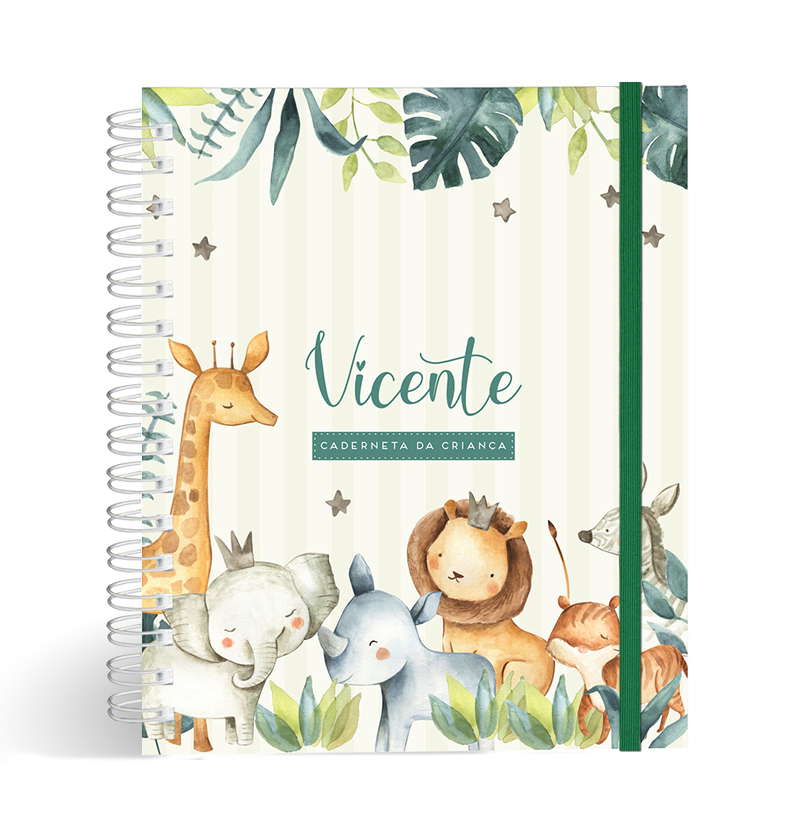 Caderneta da Criança Safari Verde